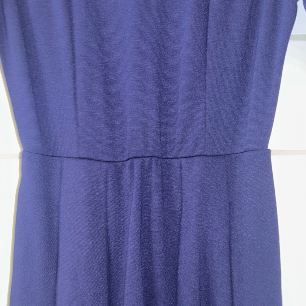 Brigitte Brianna Navy/ Dark Blue Midi A Line, Fit and Flare Dress - Picture 5 of 8